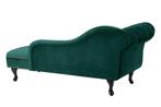 Design chaise longue CHESTERFIELD 170 cm smaragdgroen, Huis en Inrichting, Banken | Bankstellen, Ophalen of Verzenden, Nieuw