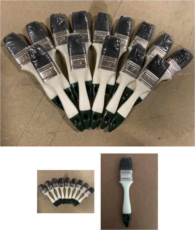 Platte kwast 1 1/2 1 stuk (Kwasten, Gereedschap), Doe-het-zelf en Verbouw, Schildersmaterialen, Kwast, Nieuw, Ophalen of Verzenden