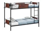 2dekans | Coast - Metalen Stapelbedframe - 2-in-1, Hout-look, Kinderen en Baby's, Kinderkamer | Bedden, Ophalen of Verzenden, Zo goed als nieuw