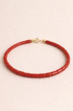 Zonder minimumprijs - Armband - 18 karaat Geel goud Koraal, Nieuw