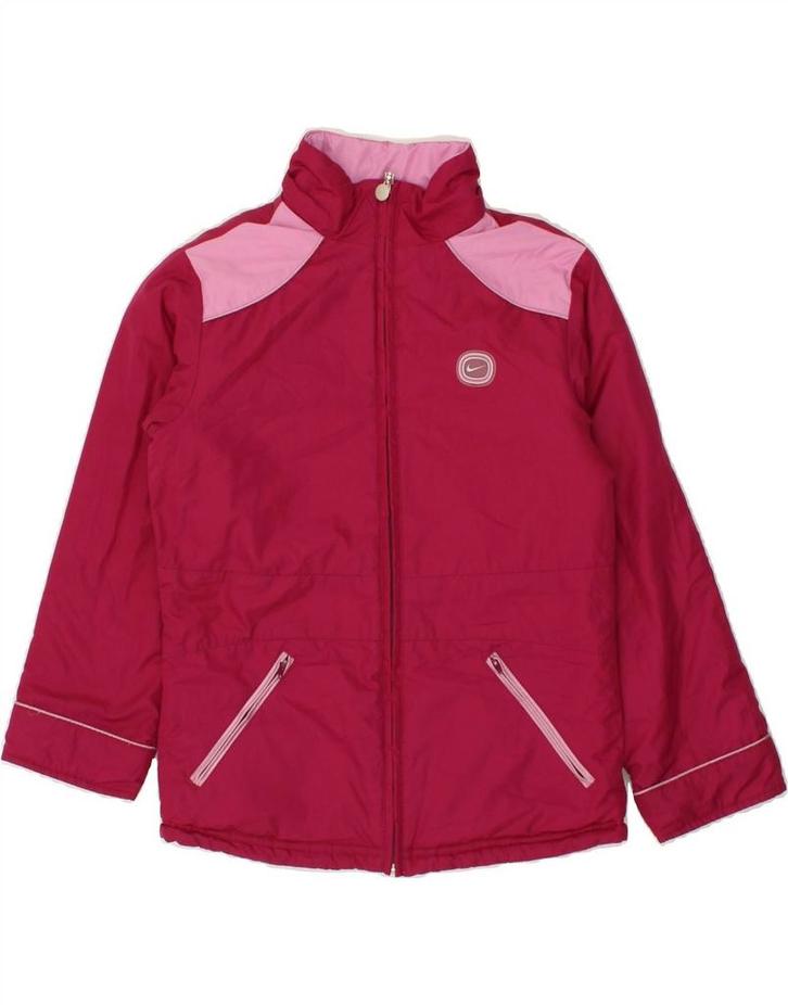 NIKE Girls Reversible Jacket 8-9 Years Pink Polyester, Kleding | Dames, Jassen | Winter, Verzenden