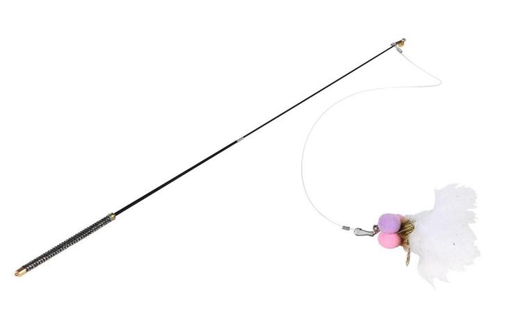 Kattenhengel met veer - Kattenspeelgoed, Dieren en Toebehoren, Kattenspeelgoed, Nieuw, Verzenden