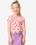 HEMA Kinder T-shirt rib aardbei roze, Verzenden, Nieuw