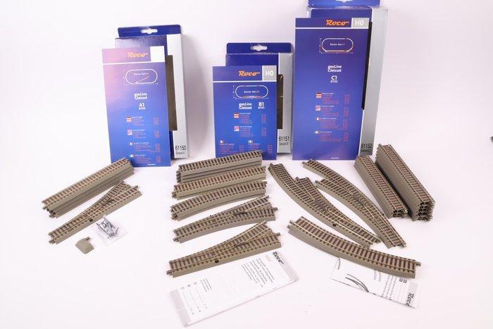 Roco H0 - 61150/61151/61152 - Modeltreinsporen (3) - Drie, Hobby en Vrije tijd, Modeltreinen | H0