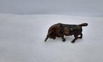 P. Chenet - Beeld, stier - 7 cm - Brons