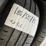 4 x Continental EcoContact 5 185-55-15 Zomerbanden 5,5mm, Gebruikt, 15 inch, Band(en), Personenwagen