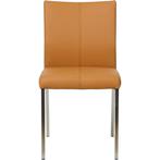Leren eetkamerstoel Basic - Toledo Sabbia (lichtcognac) - P, Huis en Inrichting, Stoelen, Overige kleuren, Leren eetkamerstoel Basic - Toledo Sabbia (lichtcognac) - Poten staal vierkant RVS past perfect in uw interieur als u woonstijl: Modern is.