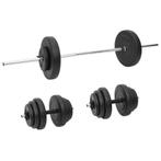 vidaXL Halterset met gewichten 60 kg, Verzenden, Nieuw