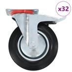 vidaXL 32 st Zwenkwielen 200 mm, Verzenden