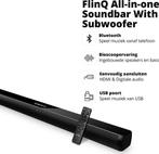 2dekans | FlinQ Soundbar – Bluetooth 5.3 & Ingebouwde, Ophalen of Verzenden, Zo goed als nieuw