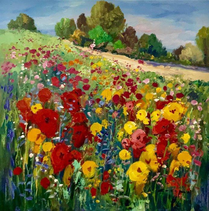 Crespo . - Memoria de un Campo en Primavera, Antiek en Kunst, Kunst | Designobjecten