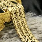 Luxe gouden schakelarmband, Sieraden, Tassen en Uiterlijk, Armbanden, Ophalen of Verzenden, Gebruikt, Overige kleuren, Goud