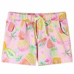 vidaXL Kindershort met trekkoord 92 zachtroze, Verzenden, Nieuw