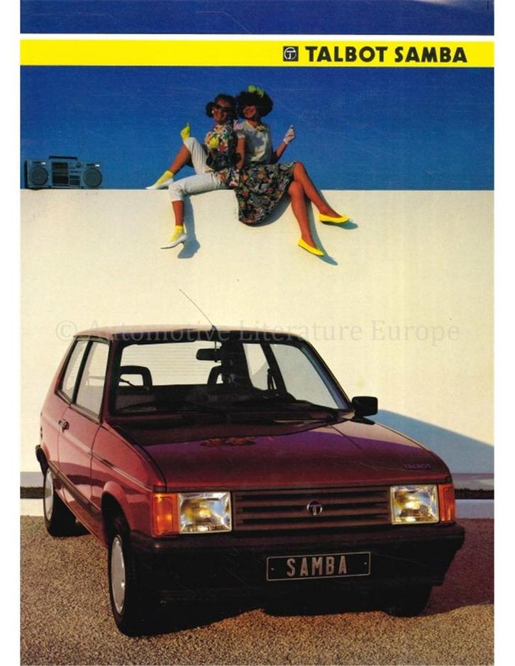 1985 TALBOT SAMBA BROCHURE NEDERLANDS, Boeken, Auto's | Folders en Tijdschriften
