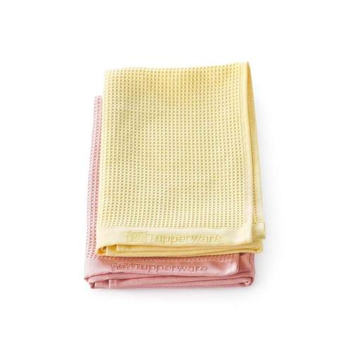 Tupperware 2 Eco Glasdoekjes, Huis en Inrichting, Keuken | Tupperware, Geel, Nieuw, Ophalen of Verzenden