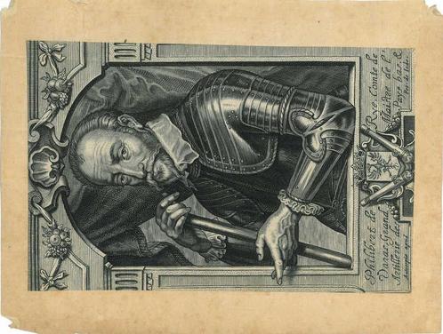 Portrait of Philibert de Rye, Count of Varax, Antiek en Kunst, Kunst | Etsen en Gravures