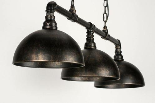 Rietveld Hanglampen - Zwart, Roest, Brons - Metaal, Huis en Inrichting, Lampen | Hanglampen, Verzenden