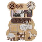 Kruzzel Teddybeer Manipulatiebord 10-in-1 – Houten Educatief, Kinderen en Baby's, Speelgoed | Houten speelgoed, Ophalen of Verzenden