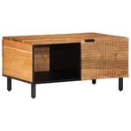 vidaXL Salontafel 80x50x40 cm Massief Acaciahout, Verzenden, Nieuw, Overige houtsoorten, 50 tot 100 cm