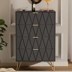 Commode - Dressoir - Ladekast - 4 Lades - Zwart - UEV, Verzenden, Zo goed als nieuw