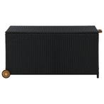 Tuinbox 120x65x61 cm poly rattan zwart (Schuurtjes-Rekken), Verzenden, Nieuw