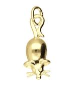 Gouden Muis 2 ketting hanger, Verzenden, Nieuw
