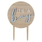 Babyshower Taarttopper ItS A Boy, Verzenden, Nieuw