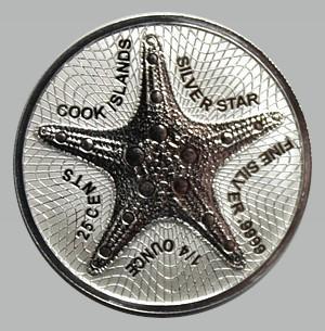 Cook Island - Starfish - 1/4 oz 2021, Postzegels en Munten, Munten | Oceanië, Losse munt, Zilver, Verzenden
