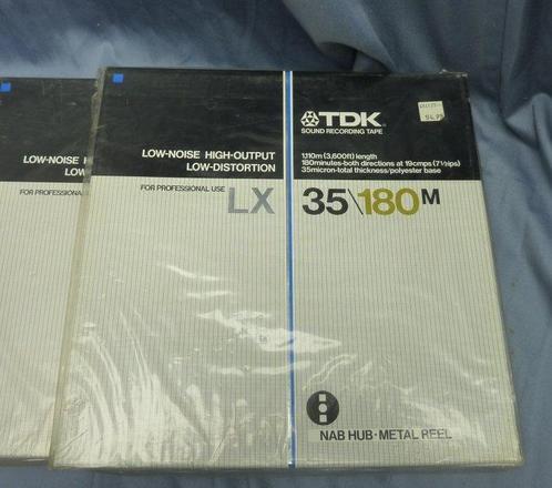 TDK - LX 35/180M Reel-to-reel audio, Audio, Tv en Foto, Radio's