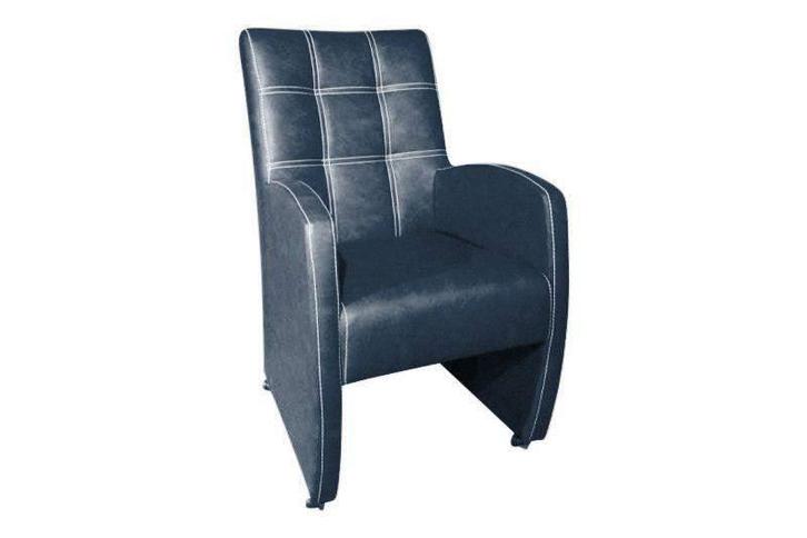 Eetkamerstoel Louise - eetkamerstoelen - Blauw, Huis en Inrichting, Stoelen, Blauw, Nieuw, Stof