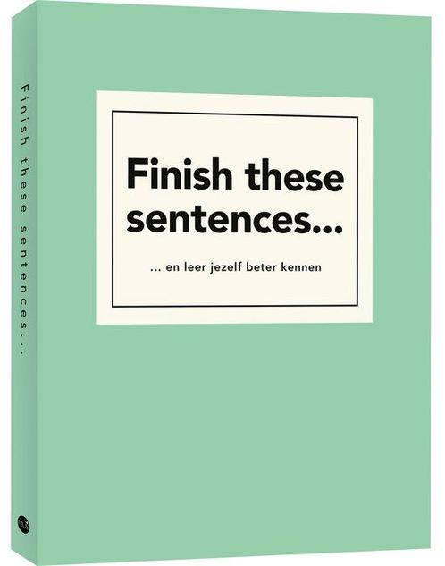 9789045329697 Finish these sentences... | Tweedehands, Boeken, Biografieën, Zo goed als nieuw, Verzenden