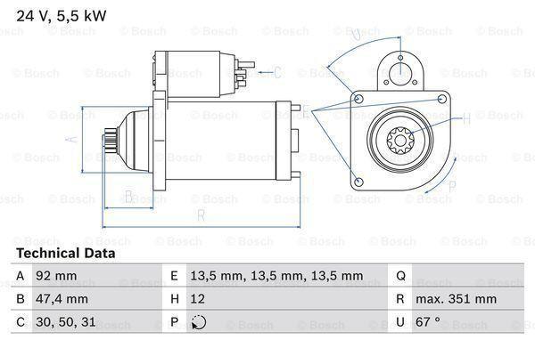 Startmotor / Starter, Auto-onderdelen, Motor en Toebehoren, Nieuw, Ophalen of Verzenden