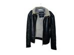 Veiling - Armani Jeans | Faux Shearling Biker Jacket | Black, Nieuw