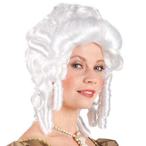 Grijze Pruik Barok Vrouw, Hobby en Vrije tijd, Feestartikelen, Nieuw, Verzenden