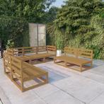 vidaXL 7-delige Loungeset massief grenenhout honingbruin, Verzenden, Nieuw, Loungeset