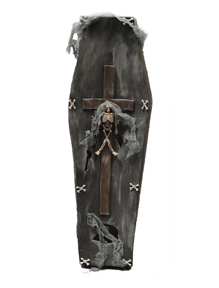 Doodskist met Licht 71 cm, Hobby en Vrije tijd, Feestartikelen, Nieuw, Ophalen of Verzenden