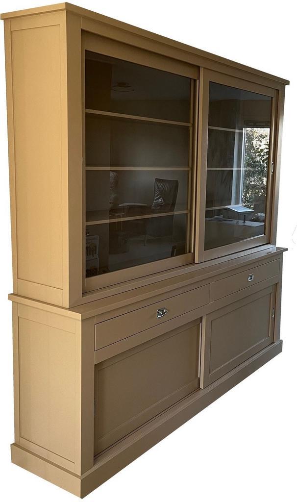 Buffetkast grijsbeige  Gouda 200cm, Huis en Inrichting, Kasten | Buffetkasten, Ophalen of Verzenden