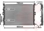 RADIATOR VOOR RENAULT MEGANE II M 2002-2005 8200115541, Ophalen of Verzenden, Nieuw
