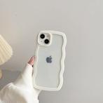 iphone 13 - iphone 14 - Trim Wavy Telefoonhoesje - wit, Verzenden, Nieuw