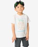 HEMA Kinder T-shirt ananas ecru, Verzenden, Nieuw