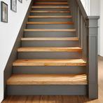 vidaXL Traptreden 2 st 90x30x2 cm massief eikenhout, Doe-het-zelf en Verbouw, Ladders en Trappen, Verzenden, Nieuw