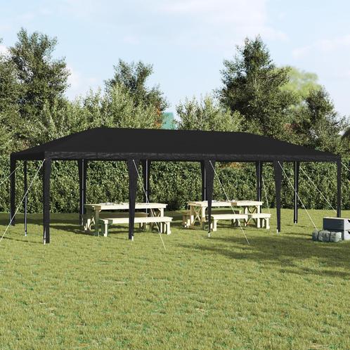 vidaXL Feesttent in de kleur anthraciet 8x4 m van PE, Tuin en Terras, Partytenten, Nieuw, Verzenden