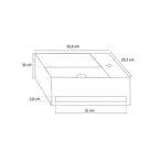 Fontein BWS Solid Surface Met Handdoekhouder 16x35,8x20,5 cm, Ophalen of Verzenden, Nieuw