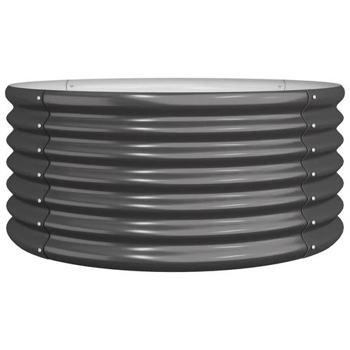 Stalen Plantenbak Antraciet 80x80 - Tweedekansje - Duurzaam!, Tuin en Terras, Bloembakken en Plantenbakken, 30 tot 60 cm, 60 tot 100 cm