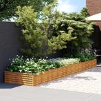 vidaXL Plantenbak verhoogd 482x100x36 cm cortenstaal, Tuin en Terras, 100 cm of meer, Verzenden, Nieuw, Metaal