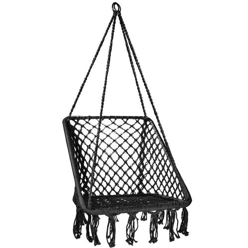 Hangstoel antraciet - nest stoel - 65x50 cm - tot 150 kg, Huis en Inrichting, Stoelen, Nieuw, Ophalen of Verzenden