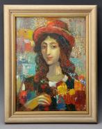 Armeense School (XX-XXI) - Dame met hoed, Antiek en Kunst