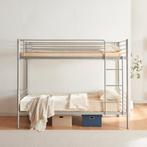 Stapelbed Soppsar met matrassen 90x200 cm zilverkleurig [en., Verzenden, Nieuw
