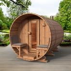 Red Knotty Cedar barrelsauna 300 cm, Sport en Fitness, Sauna, Nieuw, Complete sauna, Ophalen of Verzenden, Fins of Traditioneel