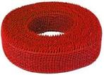 Jute band Rood 5 cm rol 40 meter, Ophalen of Verzenden, Nieuw